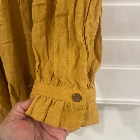 Anthropologie Golden Yellow Tunic Top - Picture 4 of 9